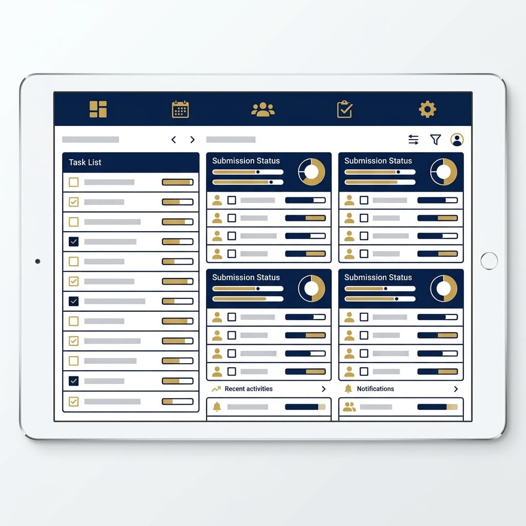 課題管理画面イメージ
